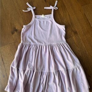 Gently used Jcrew lavender terry summer dress for girls. Size 8